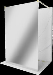 Walk-in dušisein Mexen Kioto, kuldne, peegel, 110 x 200 cm hind ja info | Dušiseinad ja dušiuksed | hansapost.ee