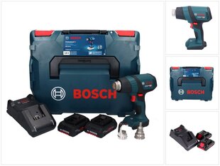 Профессиональная беспроводная воздуходувка горячего воздуха Bosch GHG 18V-50 18 В 300° C / 500° C + 2х аккумулятор ProCORE 4,0 Ач + зарядное устройство + L-Boxx цена и информация | Строительные фены | hansapost.ee