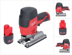 Аккумуляторный узкий лобзик Milwaukee M12 JS-251 12 В + 1х аккумулятор 2,5 Ач - без зарядного блока цена и информация | Milwaukee Электрические инструменты | hansapost.ee