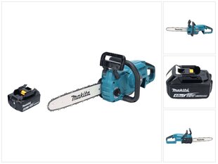 Аккумуляторная бензопила Makita DUC 357 MX2 18 В 35 см 7,7 м/с + 1х аккумулятор 4,0 Ач - без зарядного блока цена и информация | Пилы, циркулярные станки | hansapost.ee