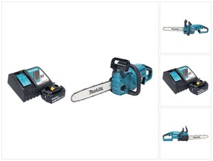 Аккумуляторная бензопила Makita DUC 357 RMX2 18 В 35 см 7,7 м/с + 1х аккумулятор 4,0 Ач + устройство для зарядки цена и информация | Пилы, циркулярные станки | hansapost.ee