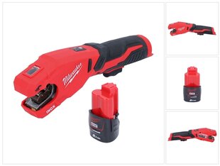 Аккумуляторный труборез из нержавеющей стали Milwaukee M12 PCSS-201 12 В 12–28 мм + 1х аккумулятор 2,0 Ач – без зарядного блока цена и информация | Пилы, циркулярные станки | hansapost.ee