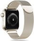 Tech-Protect kellarihm MilaneseBand Apple Watch 42/44/45/49mm, starlight hind ja info | Nutikellade aksessuaarid ja tarvikud | hansapost.ee