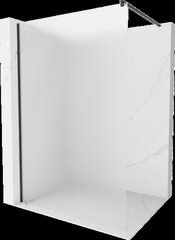 Walk-in dušisein Mexen Kioto, matt, Black, 110 x 200 cm hind ja info | Dušiseinad ja dušiuksed | hansapost.ee