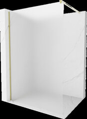 Walk-in dušisein Mexen Kioto, matt, Gold, 110 x 200 cm hind ja info | Dušiseinad ja dušiuksed | hansapost.ee