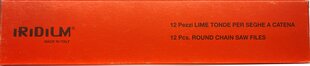 Круглые напильники для пильных цепей Iridium, 4,0 мм х 200 мм, 12 штук цена и информация | Iridium Товары для сада | hansapost.ee