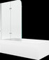 Vann Mexen Cubik viimistluse ja klaasseinaga, 150x70 cm + 80 cm, white+II/chrome hind ja info | Vannid | hansapost.ee