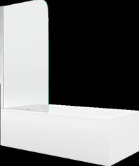 Vann Mexen Cubik viimistluse ja klaasseinaga, 150x70 cm + 75 cm, white+I/swing/chrome hind ja info | Vannid | hansapost.ee