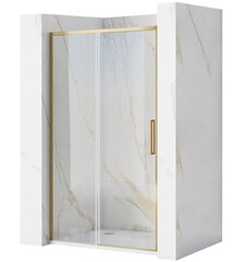 Dušo durys REA Rapid Slide, 120 cm, Brushed Gold цена и информация | Душевые двери и стены | hansapost.ee