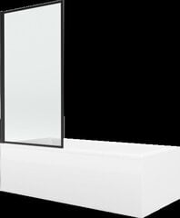 Vann Mexen Cubik viimistluse ja klaasseinaga, 170x70 cm + 70 cm, white+I/swing/black frame hind ja info | Vannid | hansapost.ee