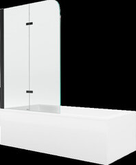 Vann Mexen Cubik viimistluse ja klaasseinaga, 170x70 cm + 100 cm, white+II/black hind ja info | Vannid | hansapost.ee