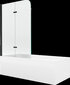 Vann Mexen Cubik viimistluse ja klaasseinaga, 160x70 cm + 80 cm, white+II/black цена и информация | Vannid | hansapost.ee
