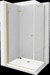 Dušikabiin Mexen Lima koos aluse ja sifooniga, Gold+White/Gold, 90x70 cm hind ja info | Dušikabiinid | hansapost.ee