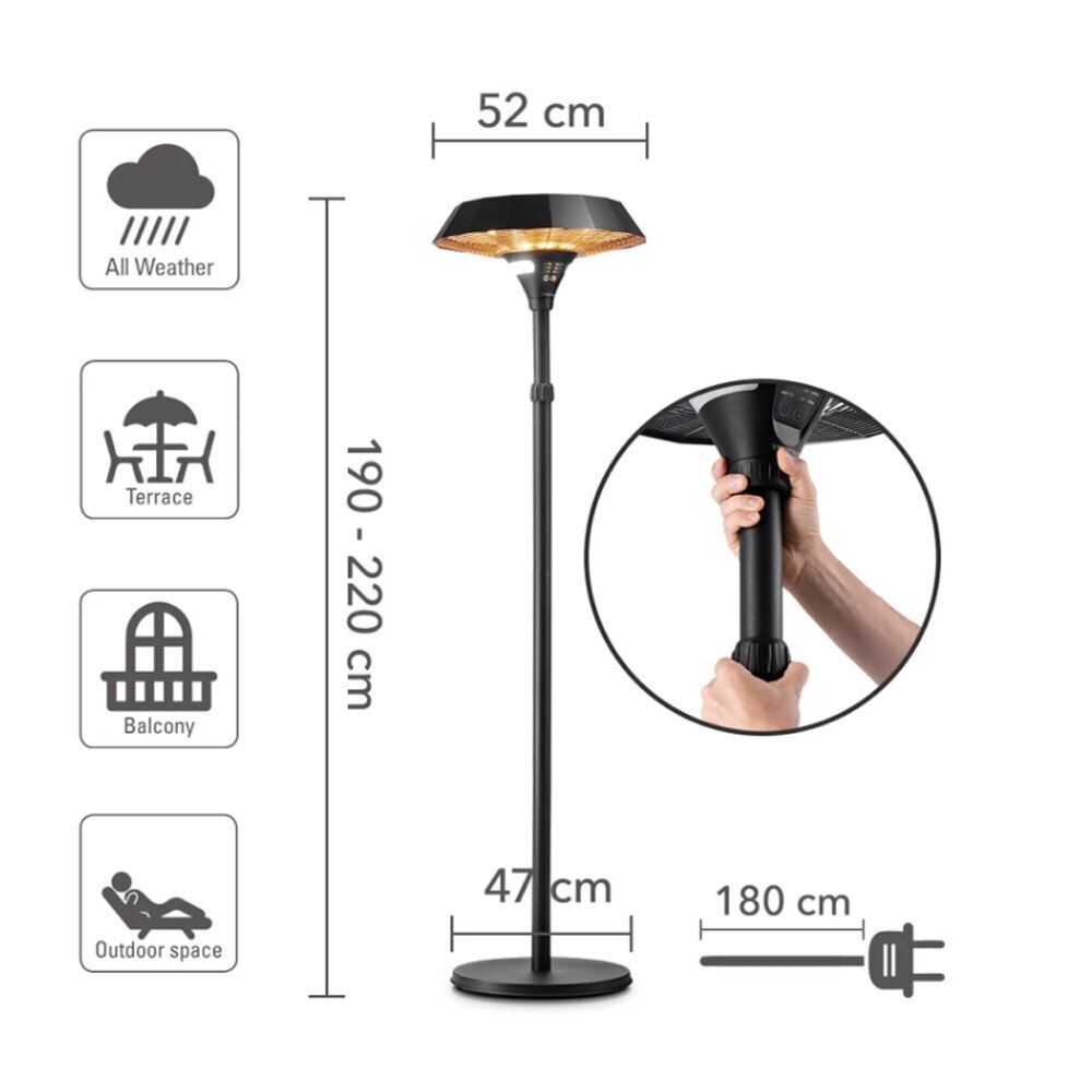 Halogeen-infrapuna kütteseade Trotec IR 2110 hind ja info | Küttekehad | hansapost.ee