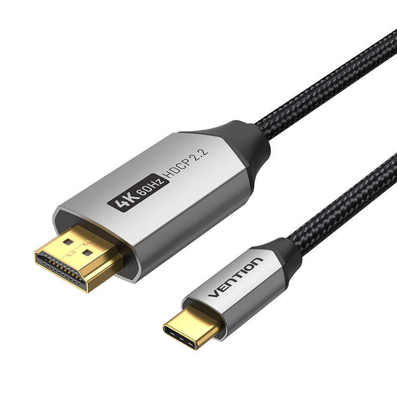 Vention CRBBF, USB-C - HDMI, 1 m hind ja info | Juhtmed ja kaablid | hansapost.ee