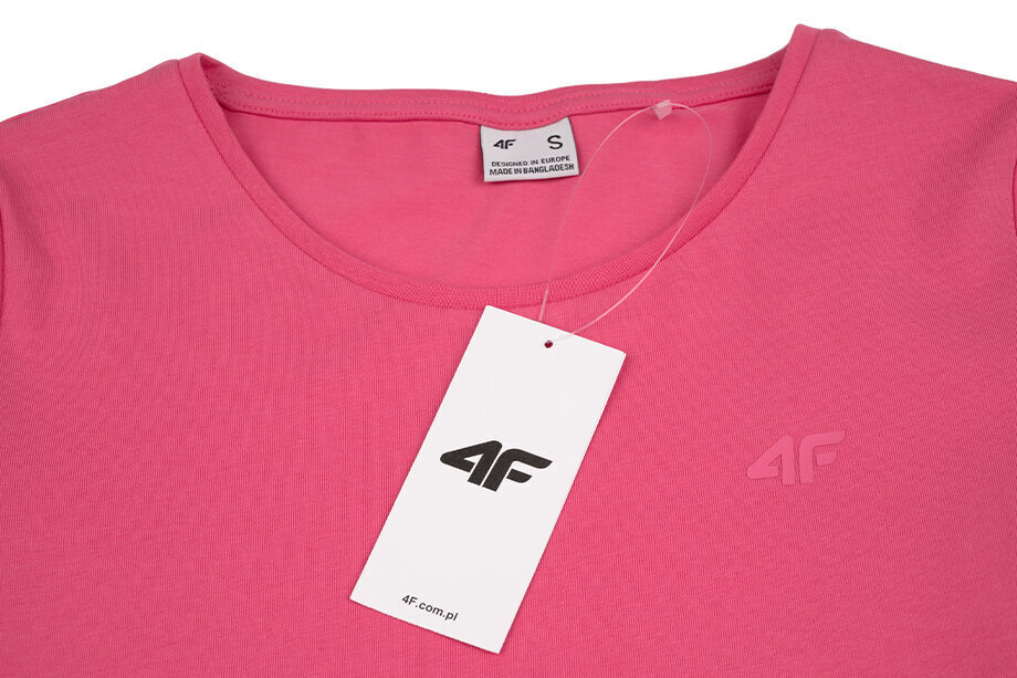 T-särk naistele 4F H4Z22, roosa цена и информация | T-särgid naistele | hansapost.ee