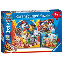 Pusle Ravensburger, Patrullkoerad, 3x49tk hind ja info | Pusled lastele ja täiskasvanutele | hansapost.ee