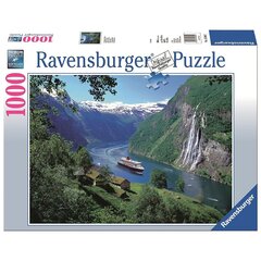 Пазл Ravensburger, 1000 деталей, норвежский фьорд цена и информация | Пазлы | hansapost.ee