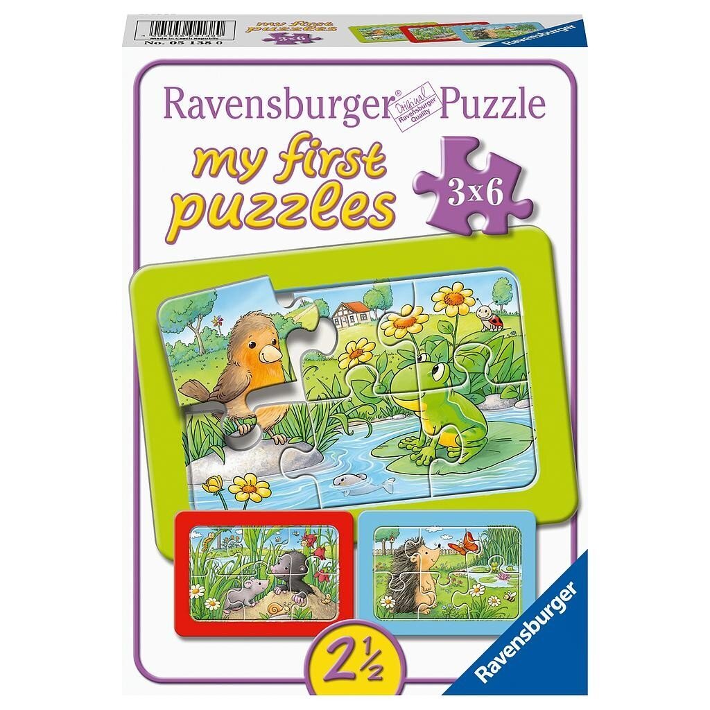 Ravensburger minu esimene pusle 3x6 tk цена и информация | Pusled lastele ja täiskasvanutele | hansapost.ee