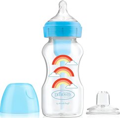 Бутылочка Dr Browns Options+ 2в1, синяя, 6 месяцев+, 270 мл цена и информация | Dr. Brown's Товары для детей и младенцев | hansapost.ee