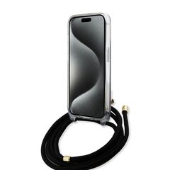 Guess IML Ring Stand Glitter MagSafe Case for iPhone 15 Black цена и информация | Чехлы для телефонов | hansapost.ee