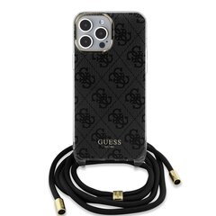 Guess PU Grip Stand G Cube Case for iPhone 15 Pro Max Black цена и информация | Чехлы для телефонов | hansapost.ee