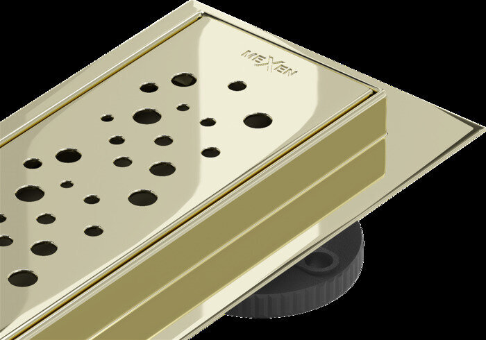 Duši äravool Mexen Flat 360 Dots, Gold, 60 cm цена и информация | Duširennid | hansapost.ee