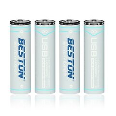 Rechargeable AA batteries with USB C, 1460mAh, Li-Ion, 4 pcs цена и информация | Батерейки | hansapost.ee