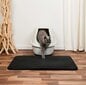 Kassi tualettmatt Lionto, must, 76 x 61 cm hind ja info | Hooldus/grooming | hansapost.ee