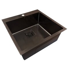 Roostevabast terasest valamu D5050H koos sifooniga 1,0 mm price and information | Kitchen sinks | hansapost.ee