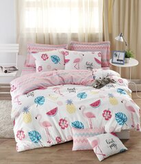 Laste voodipesukomplekt Flamingos, 200x220, 4-osaline hind ja info | Laste voodipesu | hansapost.ee