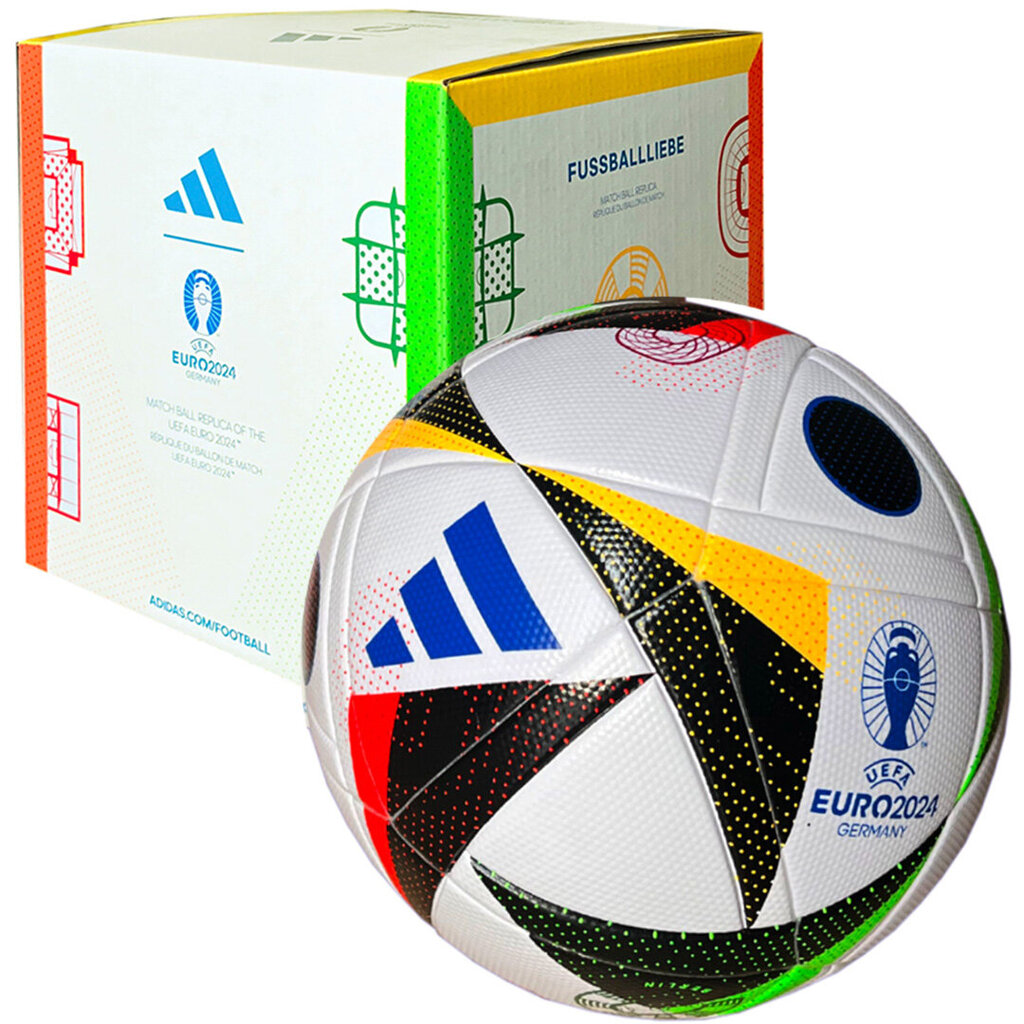 Jalgpallipall Adidas Euro24 IN9369 kastiga цена и информация | Jalgpalli pallid | hansapost.ee