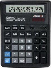 Настольный калькулятор Rebell BDC514 цена и информация | Канцелярские товары | hansapost.ee
