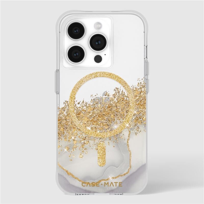 Case Mate Karat Marble case, MagSafe- iPhone 15 Pro hind ja info | Telefonide kaitsekaaned ja -ümbrised | hansapost.ee