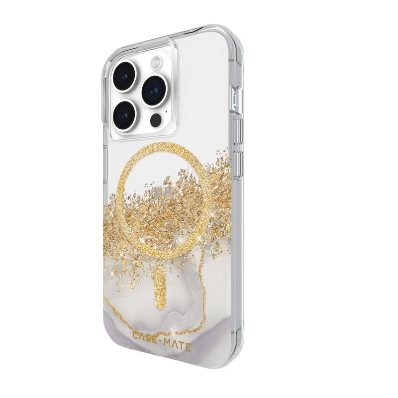 Case Mate Karat Marble case, MagSafe- iPhone 15 Pro цена и информация | Telefonide kaitsekaaned ja -ümbrised | hansapost.ee