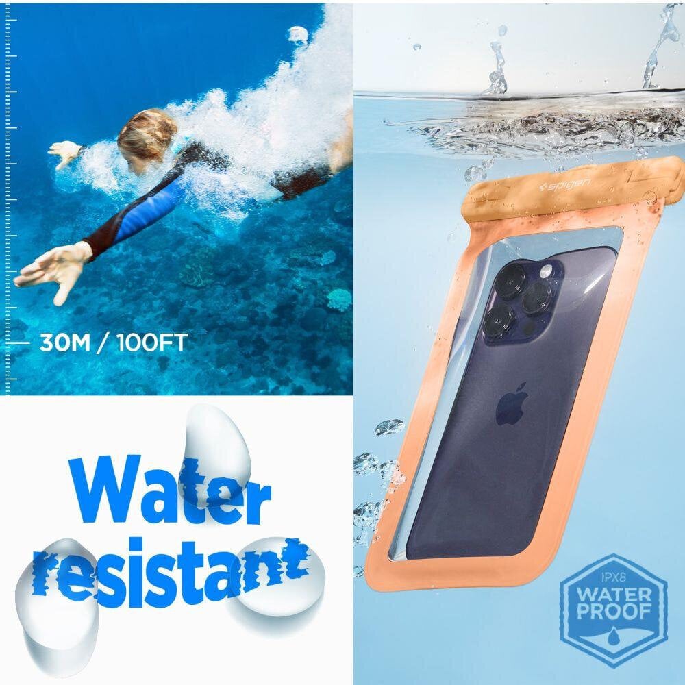 Spigen A601 Universal Waterproof цена и информация | Telefonide kaitsekaaned ja -ümbrised | hansapost.ee