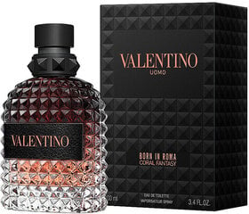 Tualettvesi Valentino Uomo Born In Roma Coral Fantasy EDT meestele, 100 ml hind ja info | Parfüümid meestele | hansapost.ee