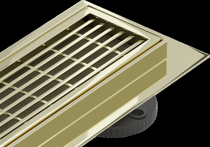 Duši äravool Mexen Flat 360 M33, Gold, 60 cm hind ja info | Duširennid | hansapost.ee