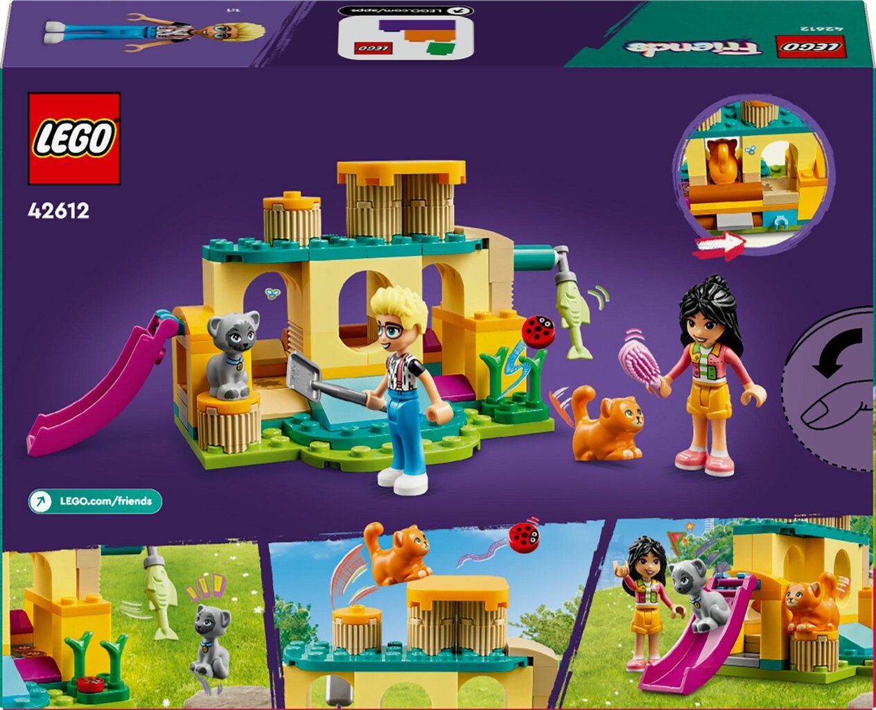 42612 Lego® Friends Seiklused kasside mänguväljakul цена и информация | Klotsid ja konstruktorid | hansapost.ee