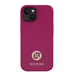 Guess PU 4G Strass Metal Logo Case for iPhone 15 Pink цена и информация | Чехлы для телефонов | hansapost.ee