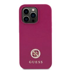 Guess PU 4G Strass Metal Logo Case for iPhone 15 Pro Max Pink цена и информация | Чехлы для телефонов | hansapost.ee