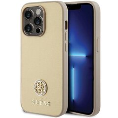 Guess GUHCP15XPS4DGPD iPhone 15 Pro Max 6.7" złoty|gold hardcase Strass Metal Logo цена и информация | Чехлы для телефонов | hansapost.ee