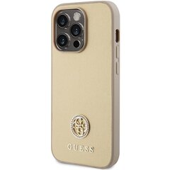 Guess GUHCP15XPS4DGPD iPhone 15 Pro Max 6.7" złoty|gold hardcase Strass Metal Logo цена и информация | Чехлы для телефонов | hansapost.ee