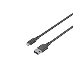 Riversong kabelis Zeta USB - Lightning 1,0m 2,4A juodas CL118 цена и информация | Кабели для телефонов | hansapost.ee
