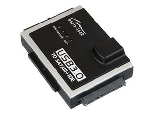 Адаптер Media-Tech MT5100 SATA/IDE - USB 3.0, SATA 22pin, PATA 44pin, PATA 40pin, черный цена и информация | Аксессуары для телевизоров и Smart TV | hansapost.ee