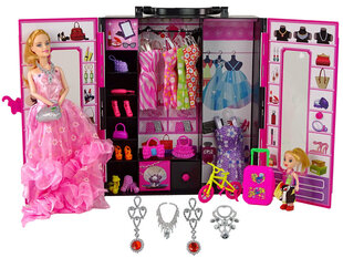 Nukk koos riidekapiga Lean Toys price and information | Toys for girls | hansapost.ee