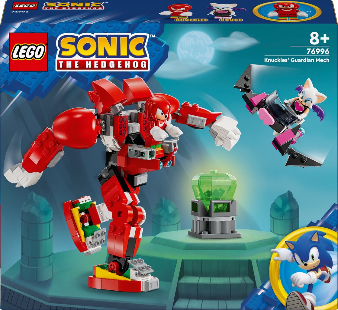 76996 LEGO® Sonic the Hedgehog™ Knuckles Roboti valvur цена и информация | Klotsid ja konstruktorid | hansapost.ee