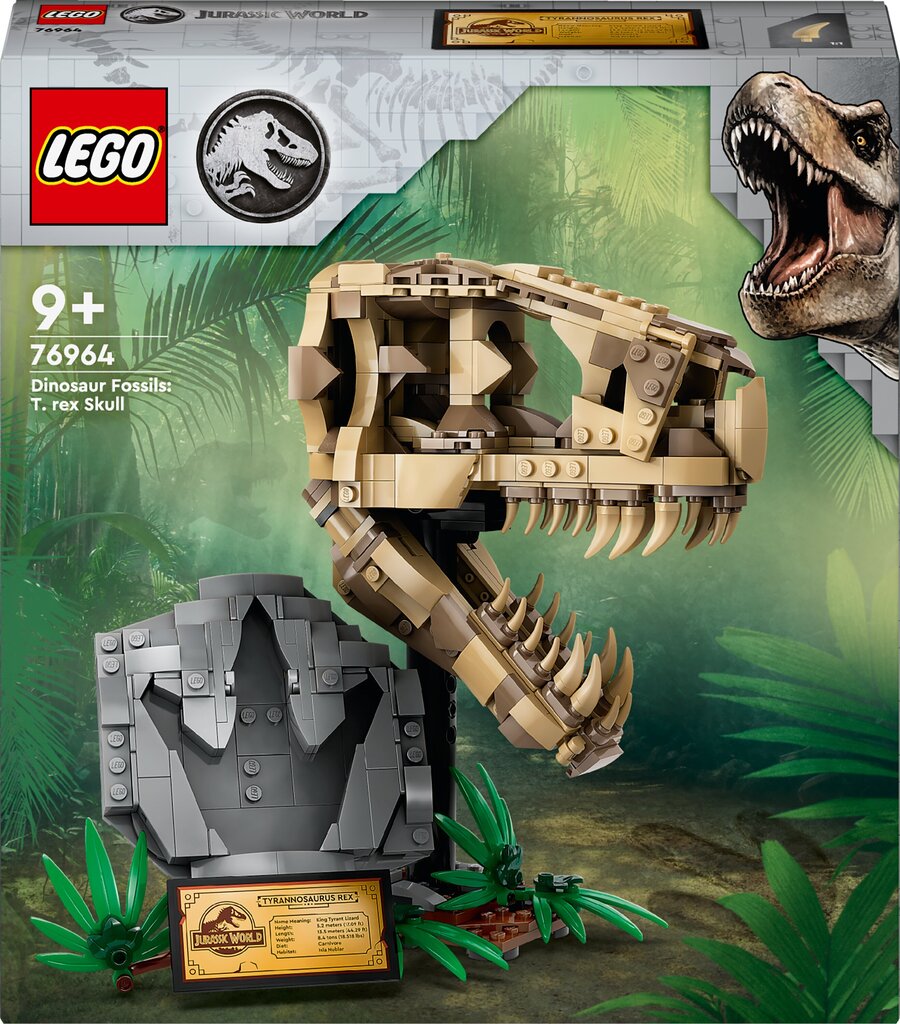 76964 Lego® Jurassic World dinosauruste fossiilid: türannosauruse pealuu цена и информация | Klotsid ja konstruktorid | hansapost.ee
