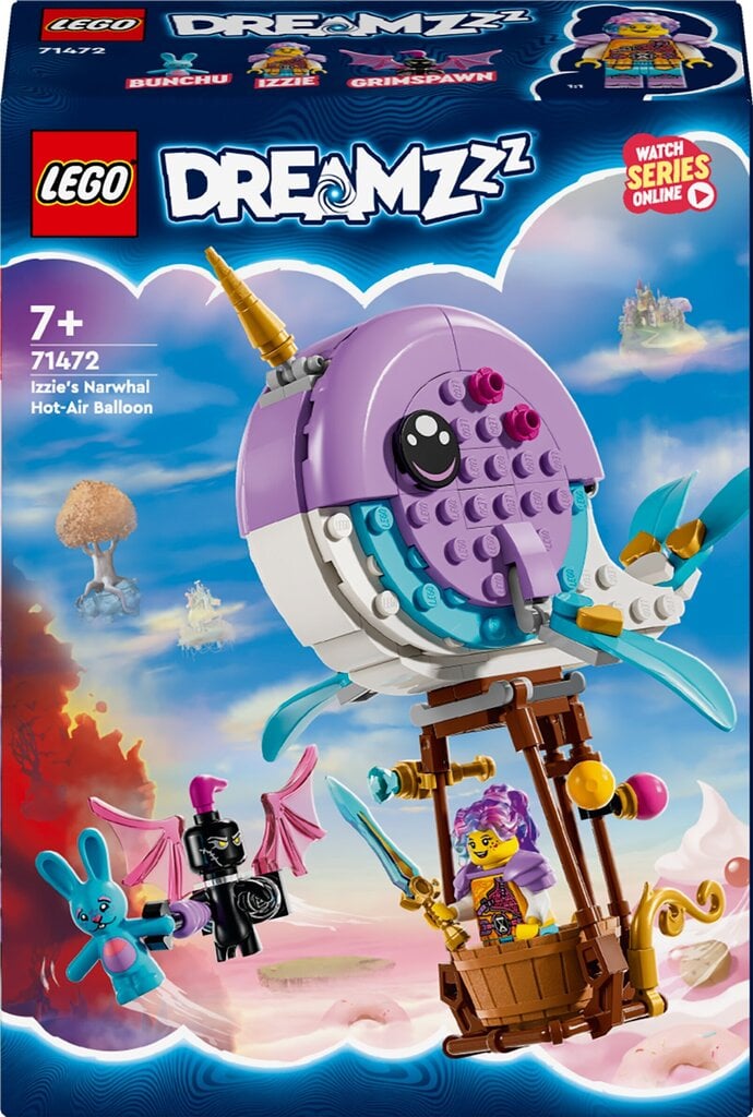 71472 Lego® DreamZzz Izzie narvalikuumaõhupall цена и информация | Klotsid ja konstruktorid | hansapost.ee