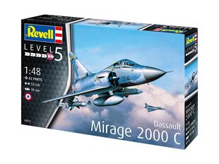 Сборная пластиковая модель. Revell - Dassault Mirage 2000C, 1/48, 03813 цена и информация | Конструкторы и кубики | hansapost.ee